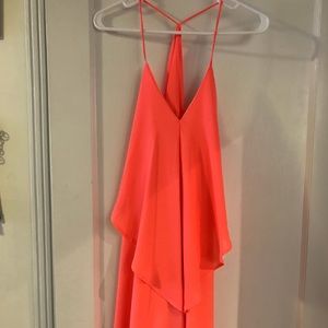 Neon strappy dress